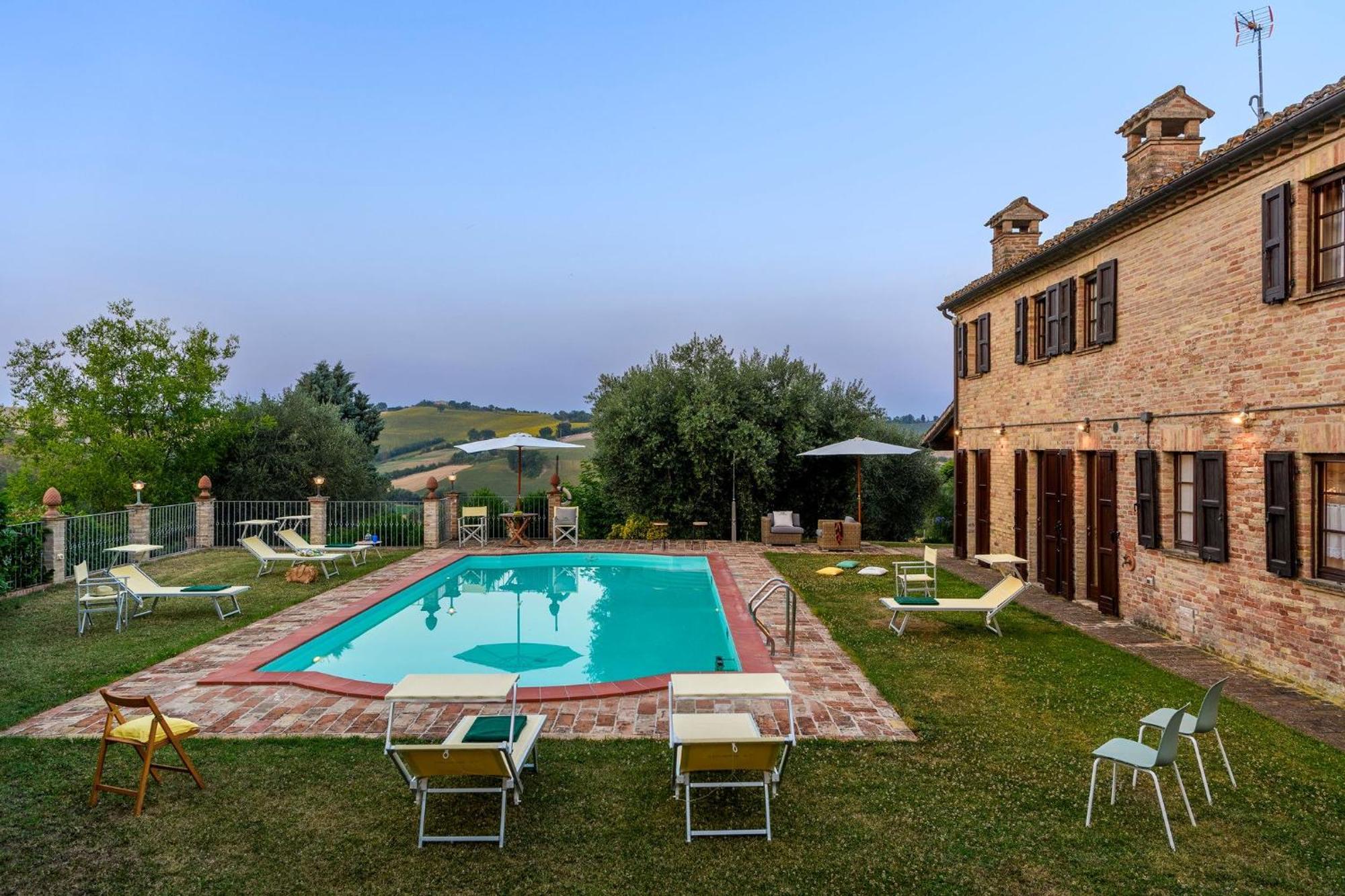 La Girolima, Marchferienhaeuser Villa Mondavio Exterior photo