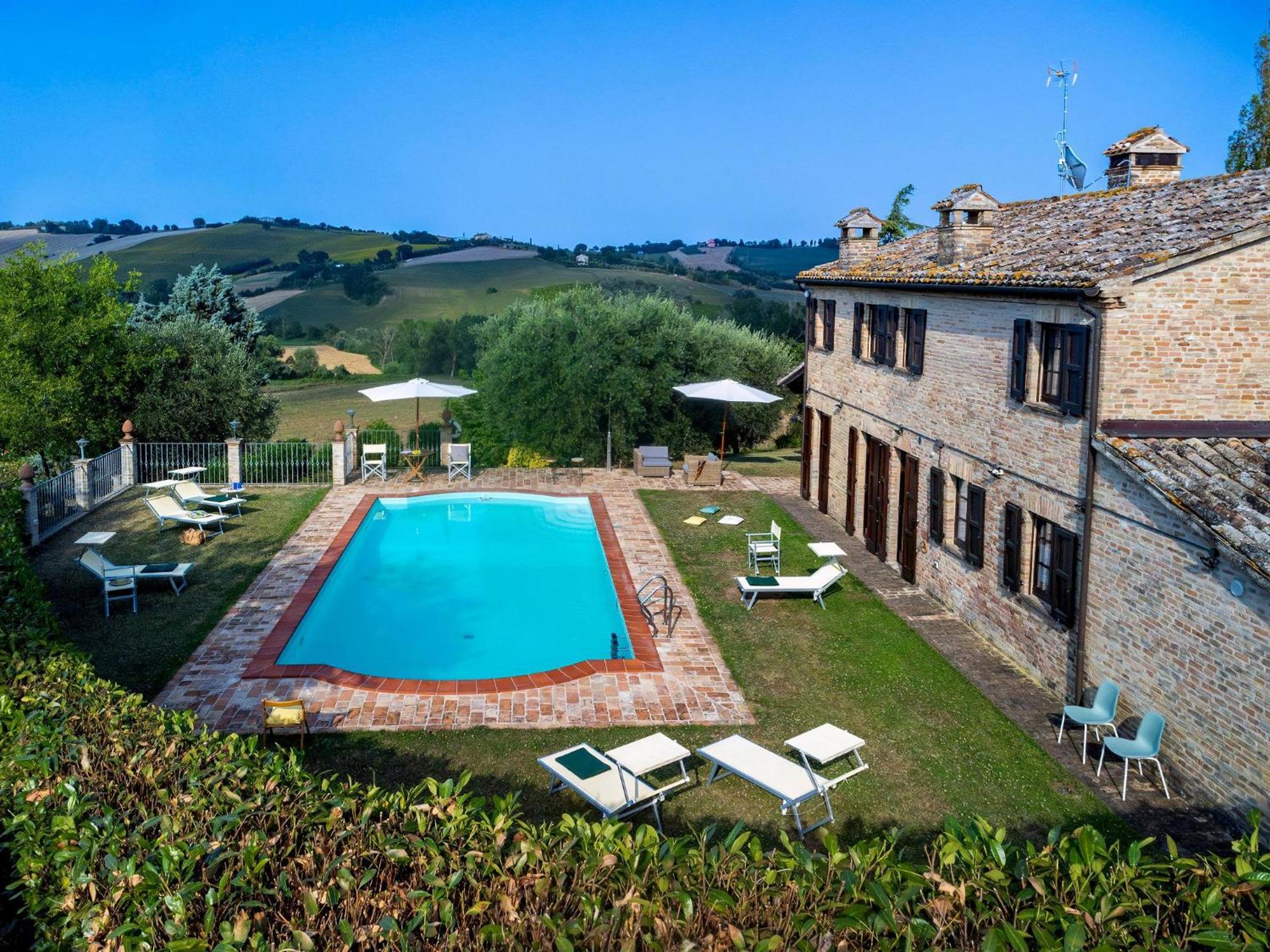 La Girolima, Marchferienhaeuser Villa Mondavio Exterior photo